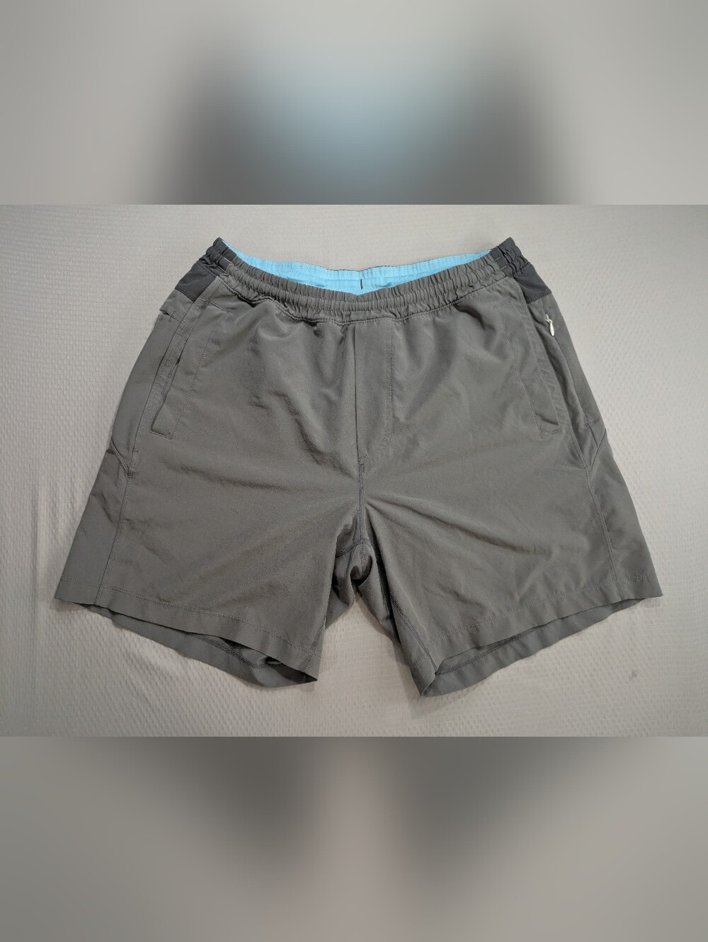 Birddogs The Coach Cockburns Lined Gym Shorts Gray Boom Mens L  (7") EUC
